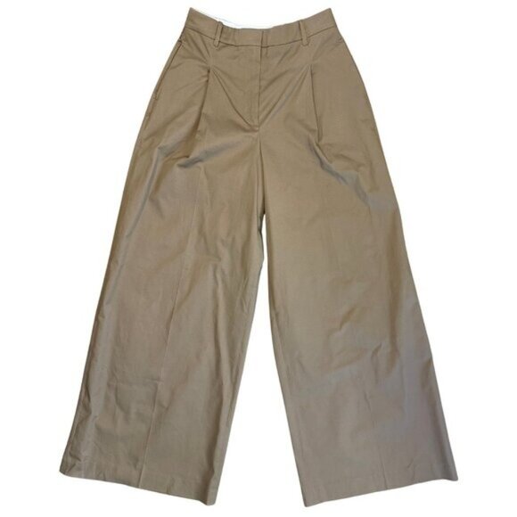 43. G. Gwyn by Goop Marlow Trouser Camel Tan Brown Wide Leg Pants $595 NWT Sz 6 - Picture 6 of 9